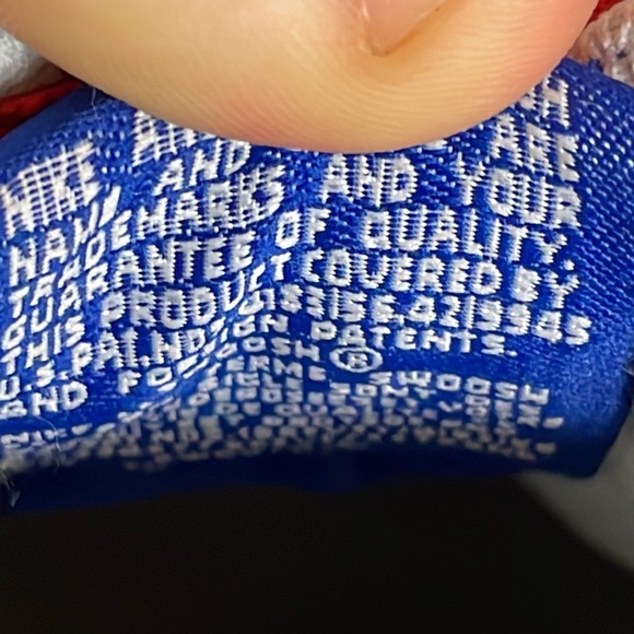 RARE Nike Air Force one af1 Obama ‘08 size 12 red and blue Great condition🇺🇸 - Picture 9 of 9